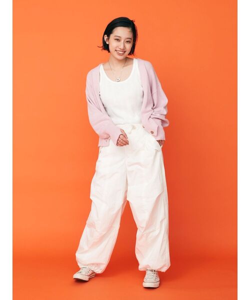 Ungrid(アングリッド)の「【WEB限定】カラールーズニットショートカーデ(カーディガン/ボレロ・レディース・ピンク/ブルー/オレンジ/グリーン/アイボリー・FREE)」の21枚目の写真