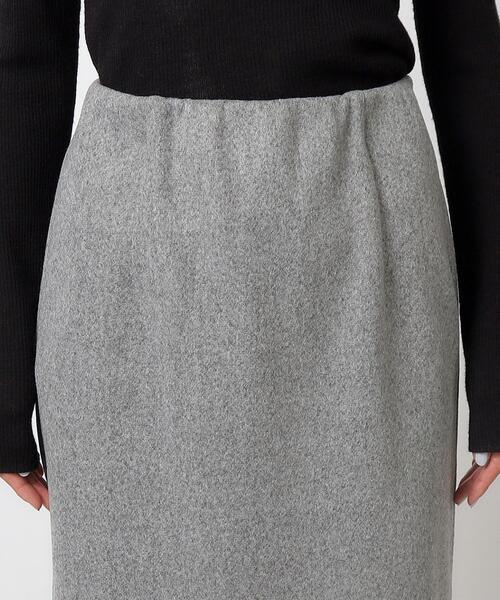 OPAQUE.CLIP（オペークドットクリップ）の「◆≪S-LLsize≫ メルトンライクジャージ ナロースカート【洗濯機洗い可】（スカート・レディース・ベージュ/ブラウン系/チャコールグレー・38/40/36/42）」の16枚目の写真