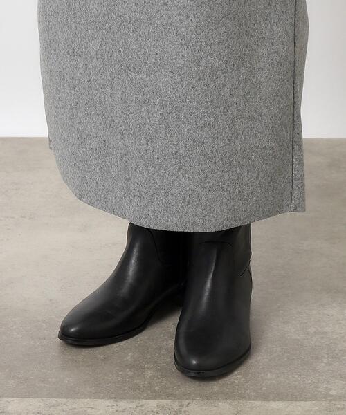 OPAQUE.CLIP（オペークドットクリップ）の「◆≪S-LLsize≫ メルトンライクジャージ ナロースカート【洗濯機洗い可】（スカート・レディース・ベージュ/ブラウン系/チャコールグレー・38/40/36/42）」の17枚目の写真