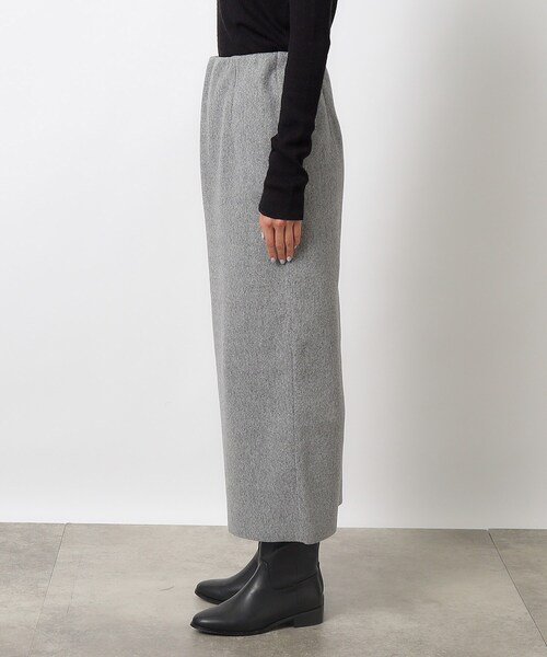 OPAQUE.CLIP（オペークドットクリップ）の「◆≪S-LLsize≫ メルトンライクジャージ ナロースカート【洗濯機洗い可】（スカート・レディース・ベージュ/ブラウン系/チャコールグレー・38/40/36/42）」の20枚目の写真