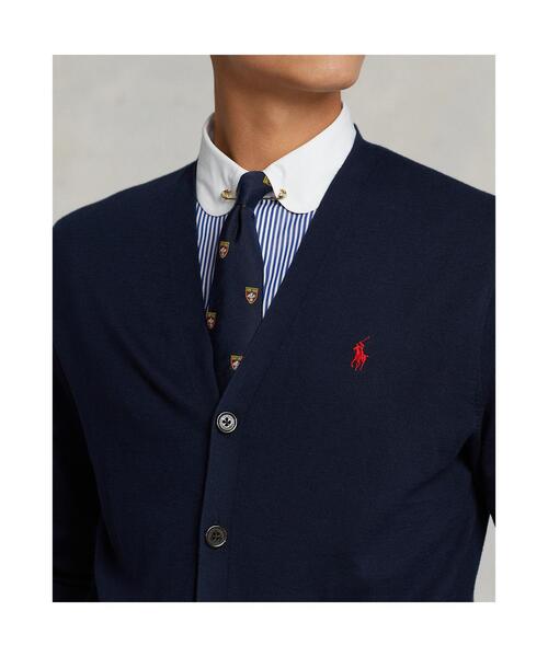 POLO RALPH LAUREN(ポロ ラルフ ローレン)の「コットン Vネック カーディガン(カーディガン/ボレロ・メンズ・ブルー・L/S/M/XS)」の5枚目の写真
