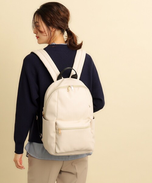 grove（グローブ）の「◆【インスタ企画】撥水多機能リュック（バックパック/リュック・レディース・グレー/ライトグレー/ブラック/アイボリー系7/ブラック系7・00）」の5枚目の写真