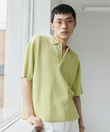 Loose knit polo shirt /ルーズニットポロシャツ