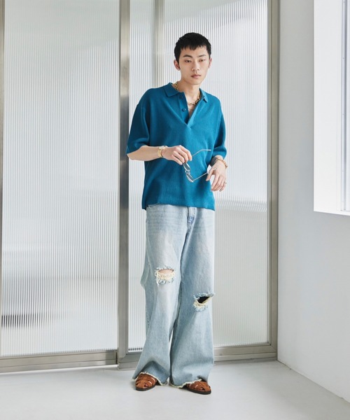 SECOND／LAYER(セカンドレイヤー) 23SSニットポロシャツSS23