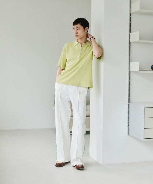 Loose knit polo shirt /ルーズニットポロシャツ（ポロシャツ 