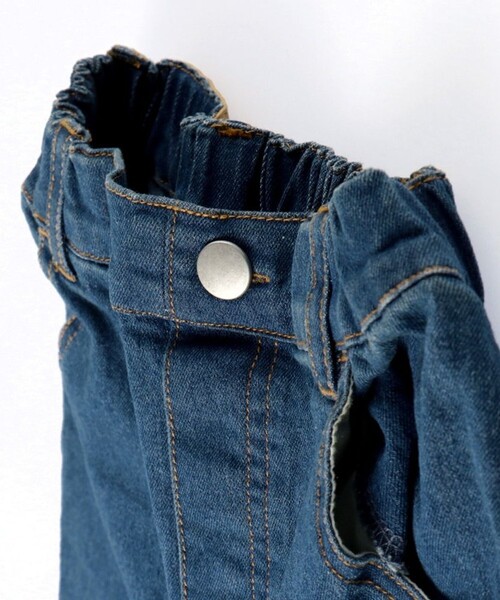 EDWIN（エドウィン）の「【Ou? by EDWIN】ワイドストレートデニムパンツ（デニムパンツ・キッズ・ブルー/ブラック/ネイビー・150/130/140/100/110/120/90）」の5枚目の写真