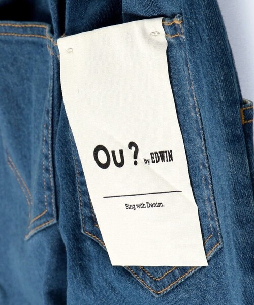 EDWIN（エドウィン）の「【Ou? by EDWIN】ワイドストレートデニムパンツ（デニムパンツ・キッズ・ブルー/ブラック/ネイビー・150/130/140/100/110/120/90）」の12枚目の写真