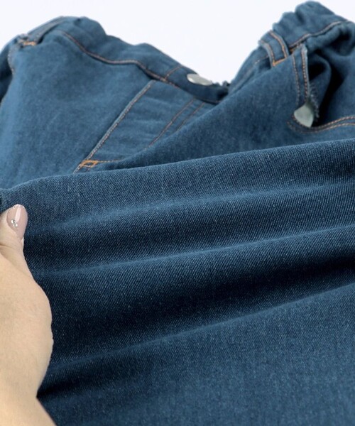 EDWIN（エドウィン）の「【Ou? by EDWIN】ワイドストレートデニムパンツ（デニムパンツ・キッズ・ブルー/ブラック/ネイビー・150/130/140/100/110/120/90）」の13枚目の写真