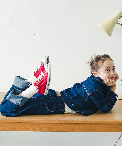 EDWIN（エドウィン）の「【Ou? by EDWIN】ワイドストレートデニムパンツ（デニムパンツ・キッズ・ブルー/ブラック/ネイビー・150/130/140/100/110/120/90）」の18枚目の写真