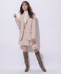 Apuweiser-riche ツイードジャケット 極美品✨Apuweiser-riche ツイードシングル釦ジャケット ピンク