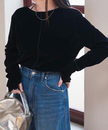 WEGO | WEGO/【24年春夏新作】シアーベロアトップス(Tシャツ/カットソー)