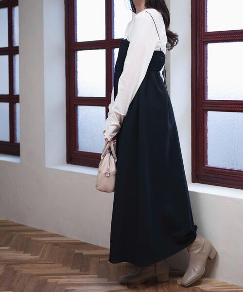 WEGO（ウィゴー）の「WEGO/シアーベロアトップス（Tシャツ/カットソー・レディース・ブラック/オフホワイト・FREE）」の10枚目の写真