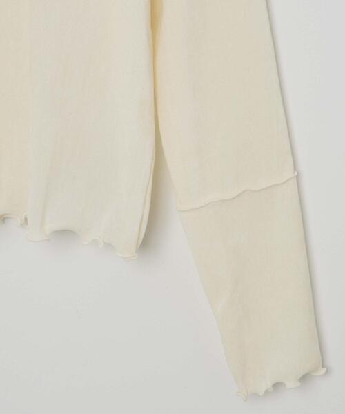 WEGO（ウィゴー）の「WEGO/シアーベロアトップス（Tシャツ/カットソー・レディース・ブラック/オフホワイト・FREE）」の19枚目の写真