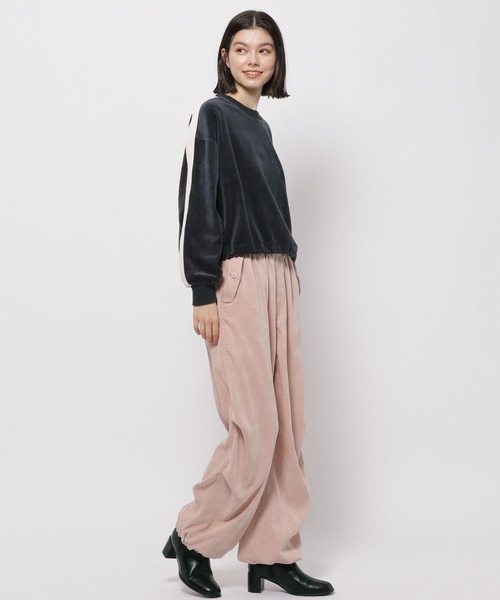 niko and...（ニコアンド）の「ベロアラインドロストプルオーバー（その他トップス・レディース・モカ/アイボリー/ネイビー/ピンク・TALL/SHORT）」の18枚目の写真