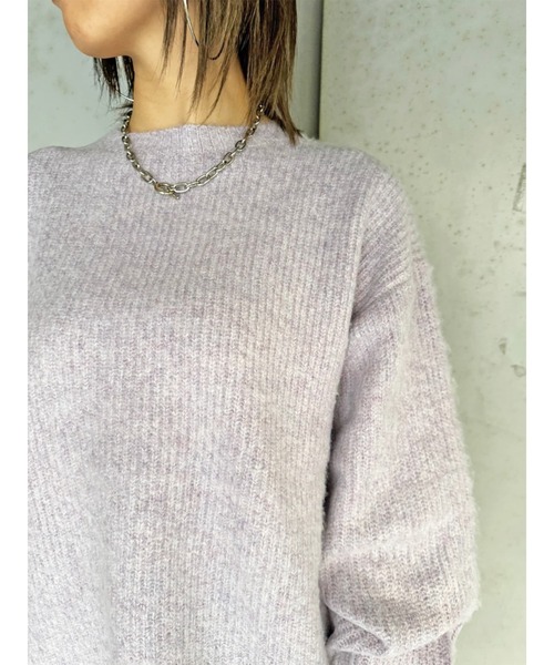 EGOIST（エゴイスト）の「ロングシャギービッグニットトップス（ニット/セーター・レディース・アイボリー/パープル/ブルー/ベージュ・FREE）」の8枚目の写真