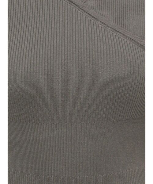 EMODA(エモダ)の「カシュクールリブスリットワンピース(ワンピース・レディース・ブラック/ブルー/グレー・FREE)」の21枚目の写真