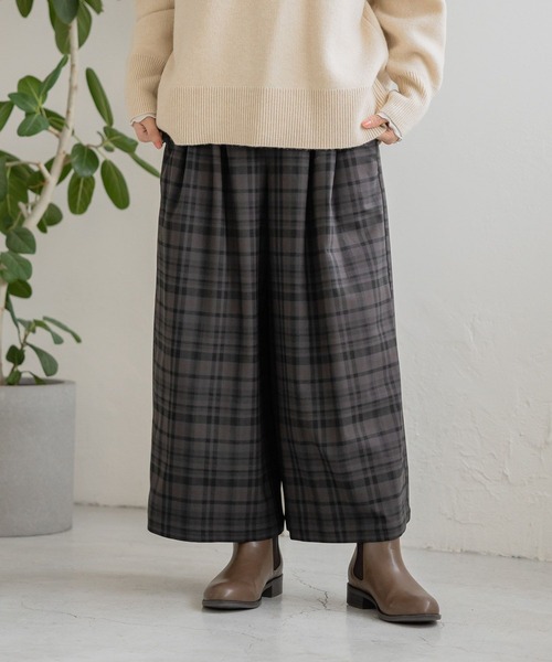 studio CLIP（スタディオクリップ）の「イージーケア洗えるTRスカーチョ（その他パンツ・レディース・その他1/アイボリー/その他2/カーキ・LARGE/PF/MEDIUM/ﾌﾘｰ(L)）」の4枚目の写真