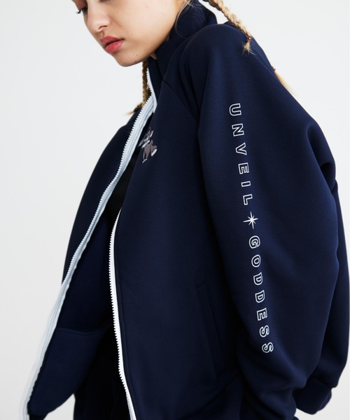 福寿外貌(フクジュガイボウ)の「【福寿外貌】裏起毛トラックジャケット ジップアップ ジャージ(スウェット・レディース・ネイビー/オートミール/チャコールグレー・フリー)」の22枚目の写真