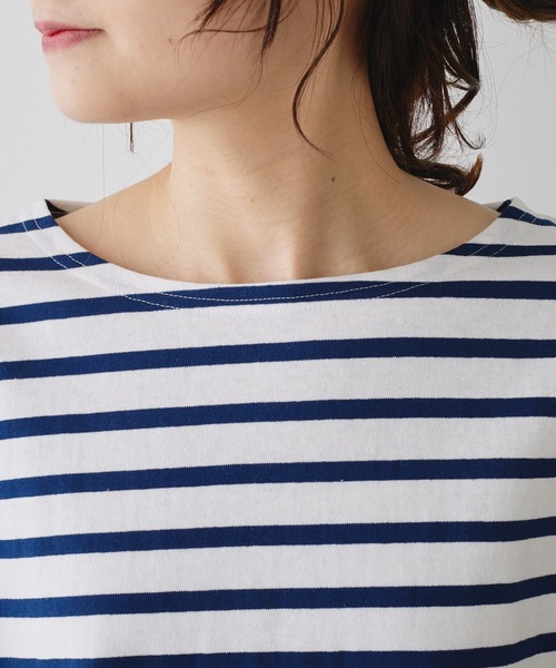 Le Minor（ルミノア）の「【Le minor】ドルマンボーダーTシャツ（Tシャツ/カットソー・レディース・その他1/その他2・FREE）」の6枚目の写真