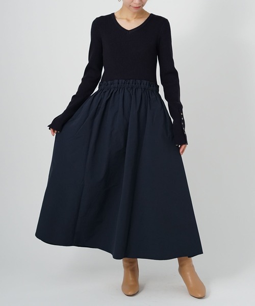 BARNYARDSTORM（バンヤードストーム）の「BARNYARDSTORM / ドッキング２ＷＡＹワンピース（ワンピース・レディース・ブラック/ネイビー・FREE）」の5枚目の写真