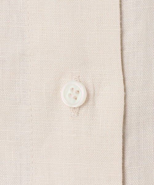 B.C STOCK（ベーセーストック）の「フレンチリネンレギュラーシャツ（シャツ/ブラウス・レディース・コバルトブルー/パープル/ピンク/ブラック/アイボリー/サックスブルー・FREE）」の21枚目の写真