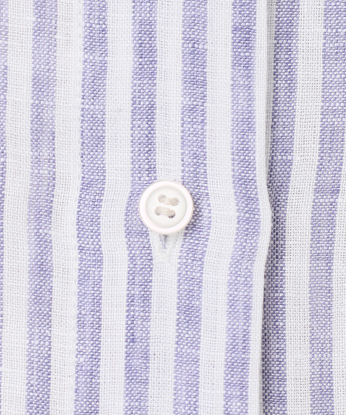 B.C STOCK（ベーセーストック）の「フレンチリネンレギュラーシャツ（シャツ/ブラウス・レディース・コバルトブルー/パープル/ピンク/ブラック/アイボリー/サックスブルー・FREE）」の12枚目の写真