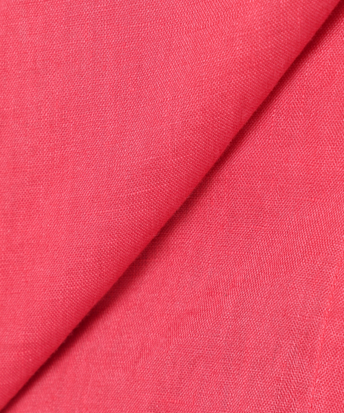 B.C STOCK（ベーセーストック）の「フレンチリネンレギュラーシャツ（シャツ/ブラウス・レディース・コバルトブルー/パープル/ピンク/ブラック/アイボリー/サックスブルー・FREE）」の8枚目の写真