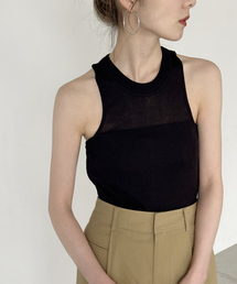 NINETY PERCENT/ナインティーパーセント Rib seam tank