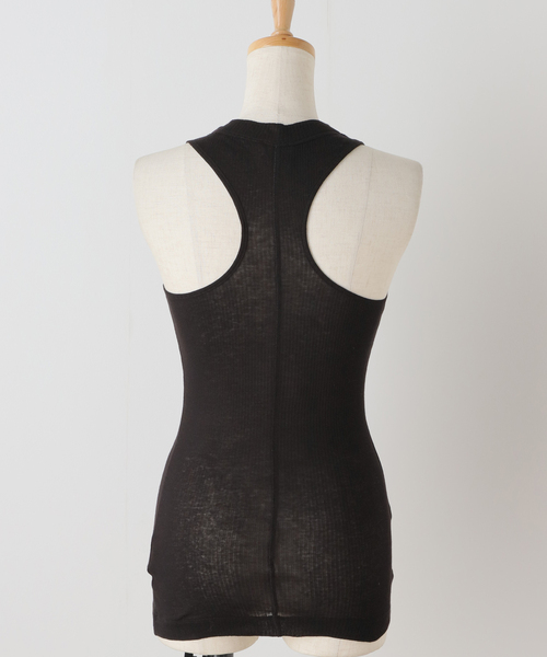 Noble（ノーブル）の「NINETY PERCENT/ナインティーパーセント Rib seam tank（タンクトップ・レディース・ブラック/ホワイト/ピンク・SMALL）」の10枚目の写真