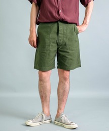 [OMNIGOD mens / オムニゴッド] バックサテン ベーカーショーツ