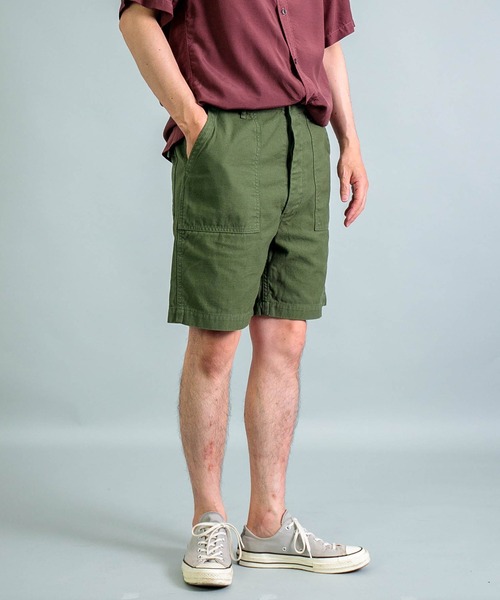 OMNIGOD（オムニゴッド）の「[OMNIGOD mens / オムニゴッド] バックサテン ベーカーショーツ（その他パンツ・メンズ・オリーブ・34inch/32inch/30inch/28inch）」の9枚目の写真