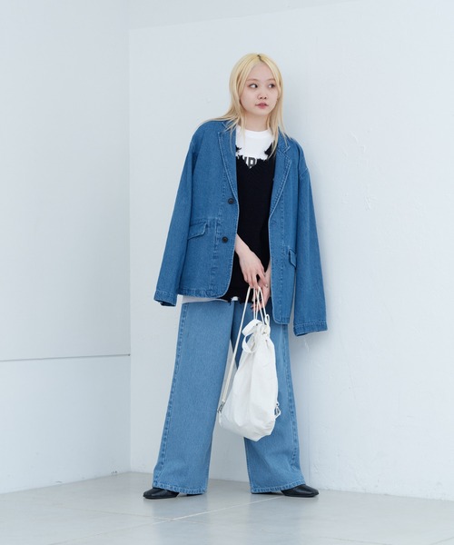 WHIMSIC（ウィムジック）の「【UNISEX】ダメージニットベスト（ベスト・メンズ・ブラック/チャコールグレー・FREE）」の15枚目の写真