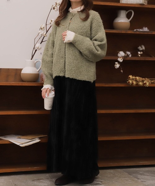 セール】【150㎝前後の小柄さんサイズ】前後2WAY淡色ニット