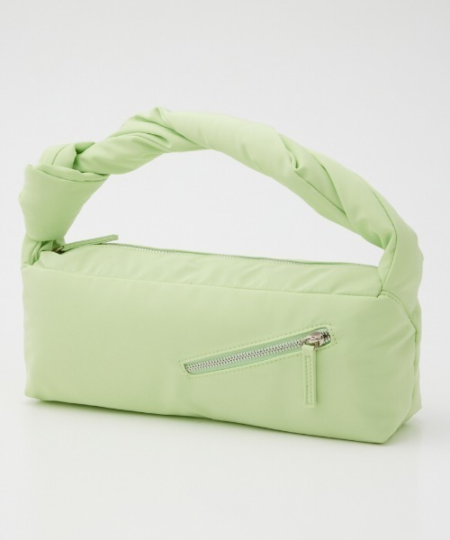 THROW by SLY（スローバイスライ）の「THROW RECTANGLE PUFFER BAG レクタング ルパッファー バッグ（ハンドバッグ・レディース・アイボリー/ライトグリーン・FREE）」の14枚目の写真