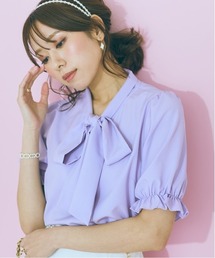 marun | 大きいサイズ リボンタイブラウス marun(シャツ/ブラウス)