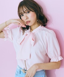 marun | 大きいサイズ リボンタイブラウス marun(シャツ/ブラウス)