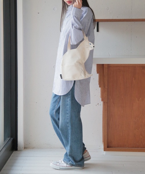 ROOTOTE(ルートート)の「【ROOTOTE】 EU.デリ.オスワリネコ-A トートバッグ ネコトート 猫バッグ 1110(トートバッグ・レディース・オフホワイト/ブラック/ライトグレー・FREE)」の21枚目の写真