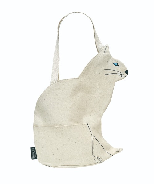 ROOTOTE(ルートート)の「【ROOTOTE】 EU.デリ.オスワリネコ-A トートバッグ ネコトート 猫バッグ 1110(トートバッグ・レディース・オフホワイト/ブラック/ライトグレー・FREE)」の12枚目の写真