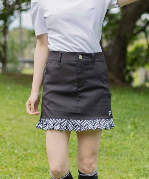FILA GOLF(フィラゴルフ )の「【FILA GOLF/フィラゴルフ】レディーススカート ゴルフ(スカート・レディース・ホワイト/ブラック/ライトブルー・X-LARGE/LARGE/MEDIUM/SMALL)」の2枚目の写真