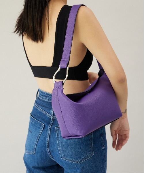 LE VERNIS（ル・ベルニ）の「LE VERNIS(ル・ベルニ)Poire box bagⅡ（ショルダーバッグ・レディース・イエロー/パープル/ゼブラ/ブラック・FREE）」の2枚目の写真