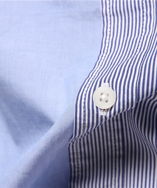 AZUL by moussy(アズールバイマウジー)の「クレイジー配色長袖シャツ(シャツ/ブラウス・メンズ・ブルー・MEDIUM/SMALL/LARGE/X-SMALL/X-LARGE)」の11枚目の写真