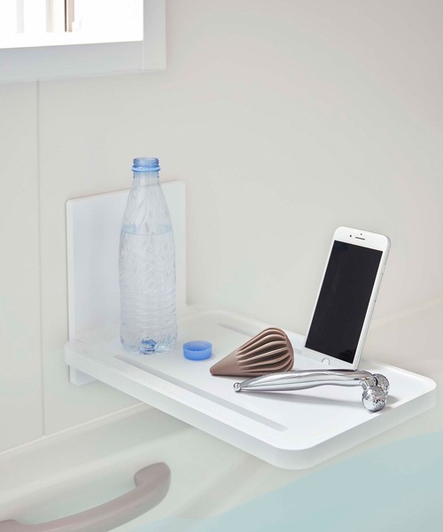 tower（タワー）の「tower(タワー) マグネットバスルーム折り畳み棚（バス/トイレグッズ・レディース・ブラック/ホワイト・F）」の4枚目の写真