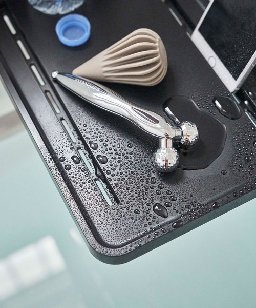 tower（タワー）の「tower(タワー) マグネットバスルーム折り畳み棚（バス/トイレグッズ・レディース・ブラック/ホワイト・F）」の8枚目の写真