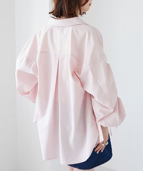 MAJESTIC LEGON(マジェスティックレゴン)の「ドロストスリーブシャツ(シャツ/ブラウス・レディース・ホワイト系その他2/ベージュ系その他2/ピンク系その他2・MEDIUM)」の15枚目の写真
