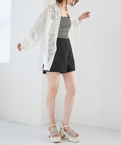 MAJESTIC LEGON(マジェスティックレゴン)の「ドロストスリーブシャツ(シャツ/ブラウス・レディース・ホワイト系その他2/ベージュ系その他2/ピンク系その他2・MEDIUM)」の13枚目の写真