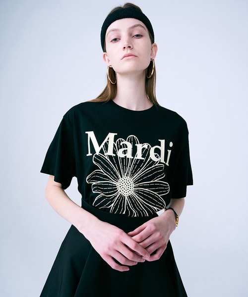 TSHIRT FLOWERMARDI（Tシャツ/カットソー）｜Mardi Mercredi