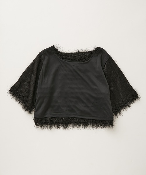 ROPE' PICNIC（ロペピクニック）の「テープヤーントップス（Tシャツ/カットソー・レディース・グレー/オフホワイト/ブラック/ベージュ・38）」の10枚目の写真