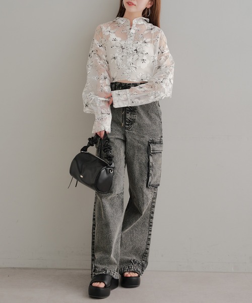 Chico(チコ)の「【新色追加】ギャザーサークルバッグ(ショルダーバッグ・レディース・ホワイト/ブラック/シルバー/ゴールド・FREE)」の7枚目の写真