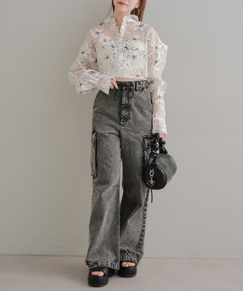 Chico(チコ)の「【新色追加】ギャザーサークルバッグ(ショルダーバッグ・レディース・ホワイト/ブラック/シルバー/ゴールド・FREE)」の8枚目の写真