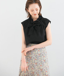 URBAN RESEARCH ROSSO WOMEN | フリルネックノースリーブブラウス(シャツ/ブラウス)